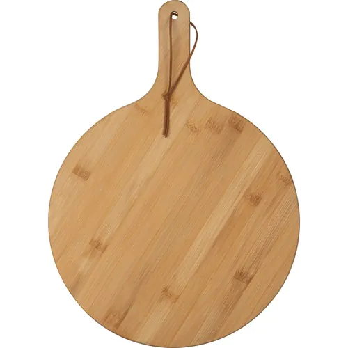 Planche de service ronde avec poignée et dragonne