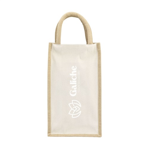 Jute Canvas Double Wine Bag Jute Canvas Double Wine Bag