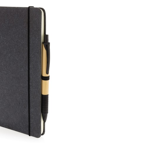 A5 Hardcover Notizbuch aus GRS recyceltem PU A5 Hardcover Notizbuch aus GRS recyceltem PU