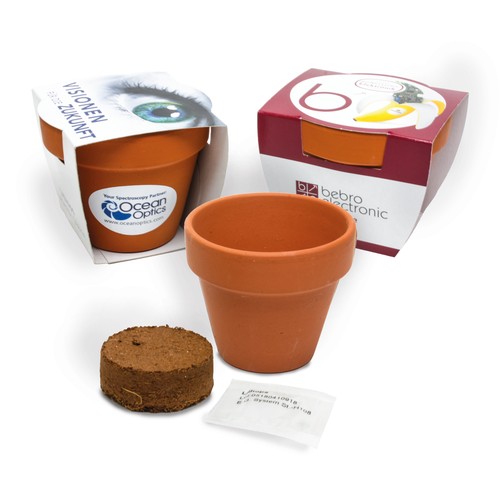 Kit de culture – Pot en terre cuite 7 cm (personnalisé) Kit de culture – Pot en terre cuite 7 cm (personnalisé)