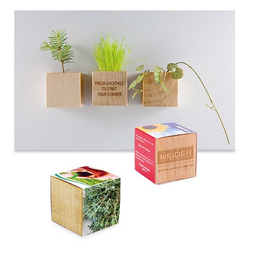 cubo publicitario