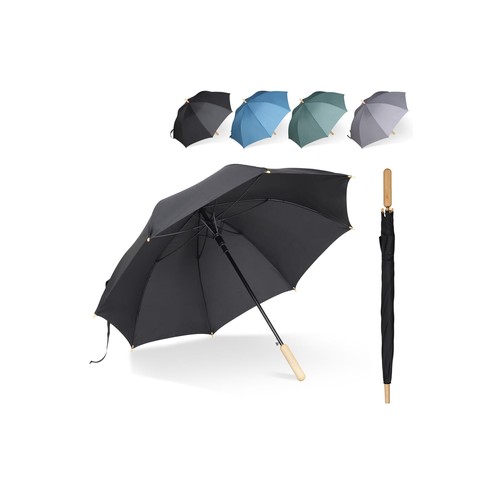 Parapluie bâton 25” en R-PET. Poignée droite, ouverture automatique Parapluie bâton 25” en R-PET. Poignée droite, ouverture automatique