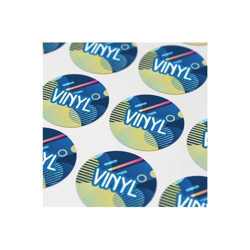 Vinyl Sticker Rond Ø 45 mm Vinyl Sticker Rond Ø 45 mm