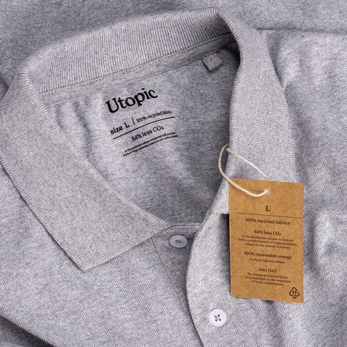 100% recycled fabric polo