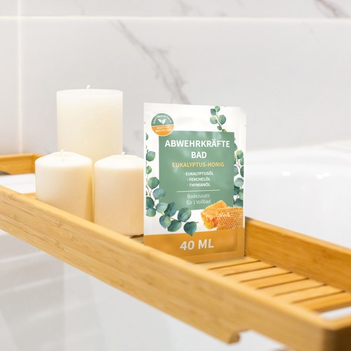 40 ml Bath for Immune Support "Eucalyptus-Honey"  (sachet)