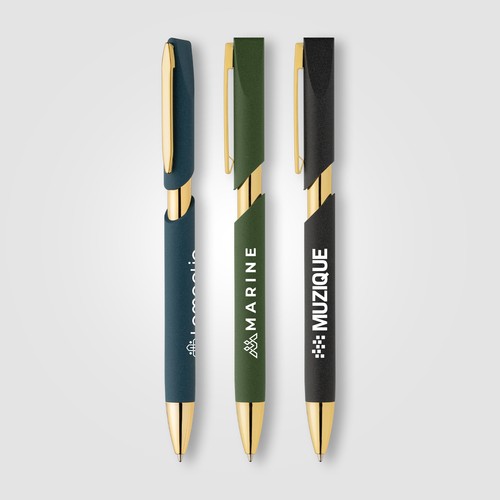 Aurelia Recycled Plastic Gold Trim Pen Aurelia Recycled Plastic Gold Trim Pen