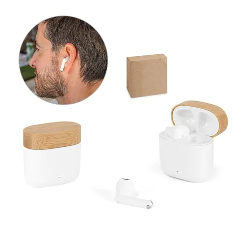 COBAIN. Wireless headphones with 5h of autonomy in recycled ABS (100% rABS) and bamboo COBAIN. Wireless headphones with 5h of autonomy in recycled ABS (100% rABS) and bamboo