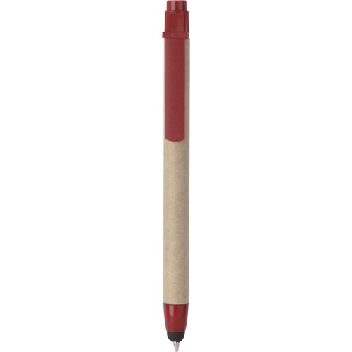 TOUCH SCREEN BALLPOINT PEN IN PLASTIC AND RECYCLED CARDBOARD