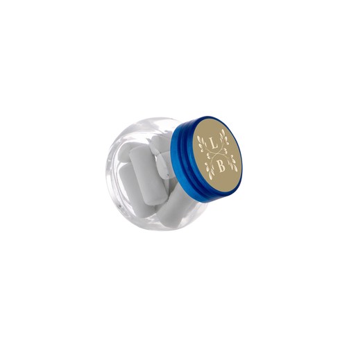 Micro glass jar 50 ml, filled with candy