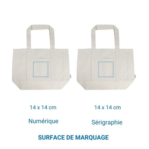 Cabas coton OXFORD recyclé - Ecru Cabas coton OXFORD recyclé - Ecru