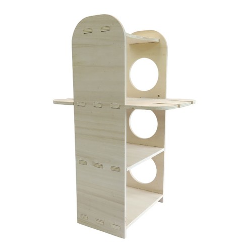 SUPPORT EN BOIS POUR BOUTEILLES ET TASSES IMP NON INCLUS