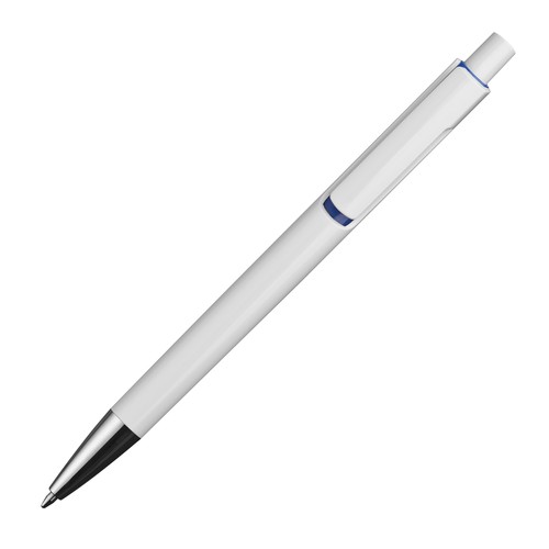 Stylo bille blanc avec applications colorées