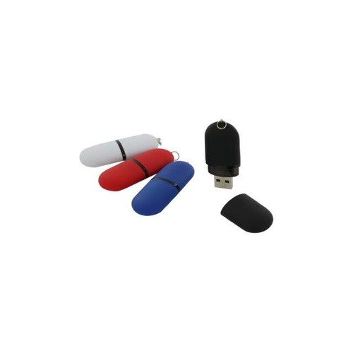 Chiavetta USB F11 Disco flash USB 2.0 gommato da 4 GB bianco