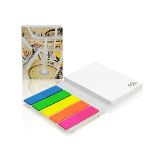 Sticky notes set in softcover Sticky notes set in softcover
