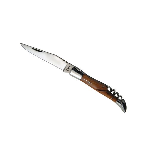 Pocket knife 'Tradition', 11cm, corkscrew, olive tree wood Pocket knife 'Tradition', 11cm, corkscrew, olive tree wood