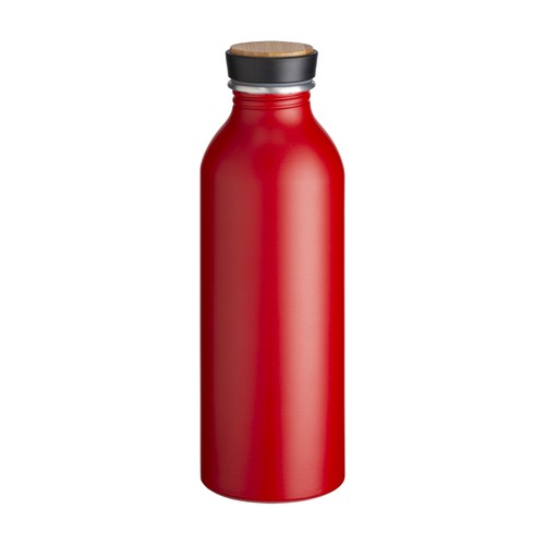 Gourde en aluminium avec bouchon avec insert en bambou, 500 ml Gourde en aluminium avec bouchon avec insert en bambou, 500 ml