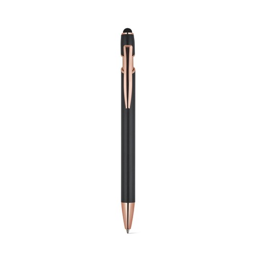 NEIL ROSE. Penna a sfera realizzata in alluminio riciclato (100% rAL), con finitura opaca e inchiostro blu NEIL ROSE. Penna a sfera realizzata in alluminio riciclato (100% rAL), con finitura opaca e inchiostro blu