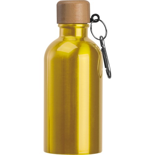 Gourde en acier inoxydable avec mousqueton, 400ml Gourde en acier inoxydable avec mousqueton, 400ml