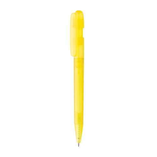 Stylo transparent en ABS recyclé et certifié GRS Devin