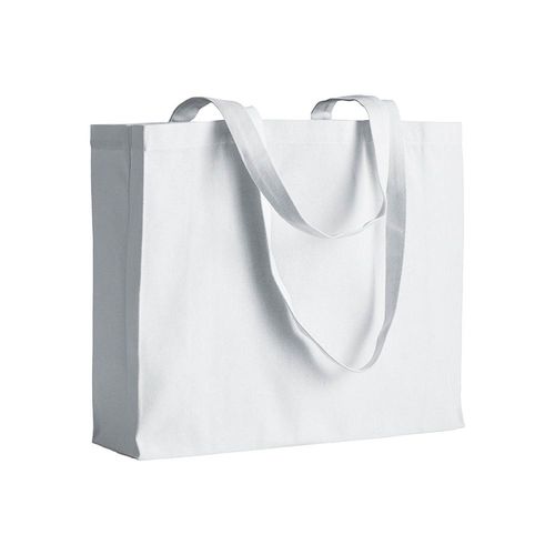 200 g/m2 cotton shopping bag, long handles and gusset 200 g/m2 cotton shopping bag, long handles and gusset