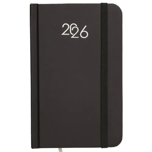 Agenda de poche hebdomadaire 2026, couverture rigide en carton laminé