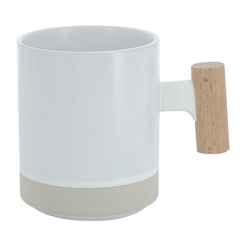 MUG CERAMIQUE/BOIS 33CL