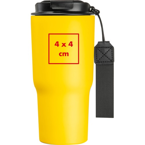 Dubbelwandige drinkbeker van rvs, 550 ml Dubbelwandige drinkbeker van rvs, 550 ml
