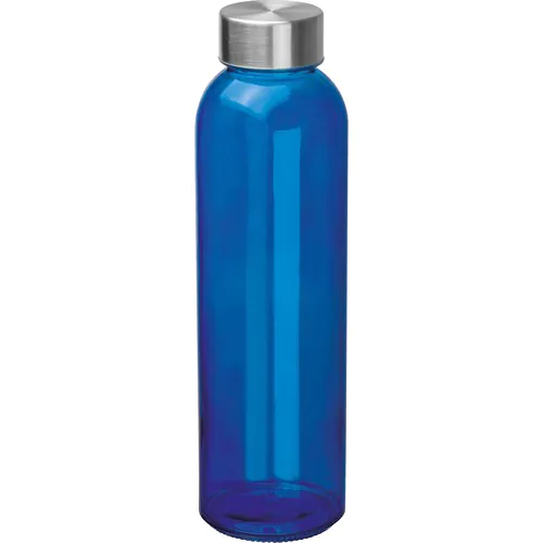 Transparent drinking bottle with grey lid Transparent drinking bottle with grey lid