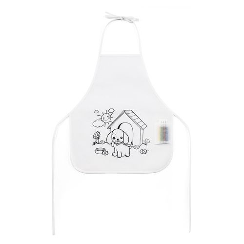 NILO. Grembiule per bambini da colorare in TNT (80 g/m²)