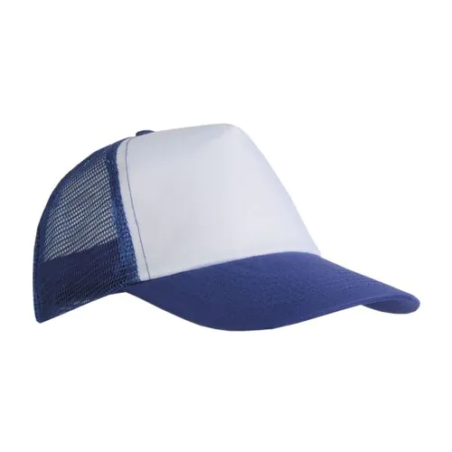 Casquette en polyester, 5 panneaux avec filet, fermeture velcro Casquette en polyester, 5 panneaux avec filet, fermeture velcro
