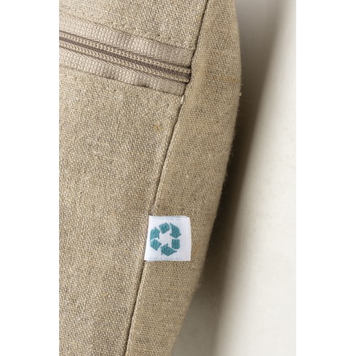 Document holder made of 180 g/m2 recycled cotton with zipper closure, GRS certified Document holder made of 180 g/m2 recycled cotton with zipper closure, GRS certified