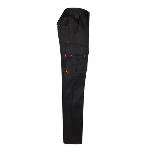 VL HYPNOS. Pantaloni in twill bicolore con diverse tasche (200g/m²), in cotone (35%) e poliestere (65%)
