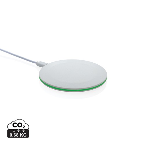Chargeur rapide sans fil 15W en plastique recyclé RCS Chargeur rapide sans fil 15W en plastique recyclé RCS