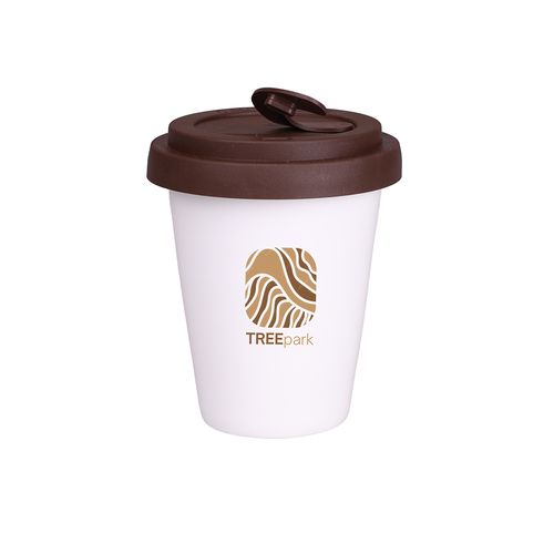 Beker Freedom Small Lock 200ml wit/bruin