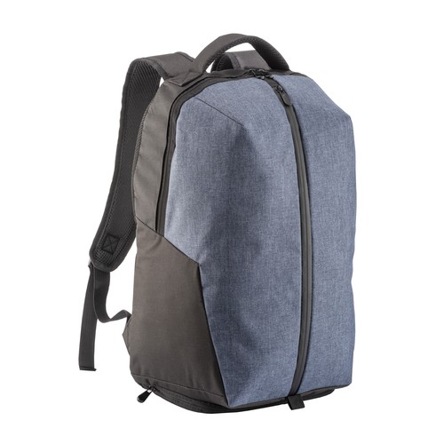 Zaino sport in poliestere 600D melange, ampio scomparto principale con porta pc (15").