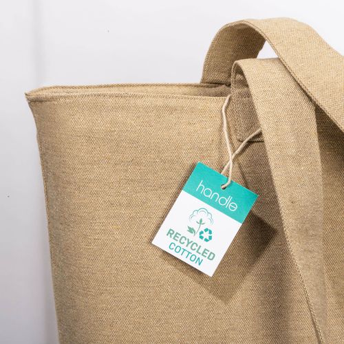 Bolsa con fuelle de algodón reciclado, 280 g/m² Bolsa con fuelle de algodón reciclado, 280 g/m²