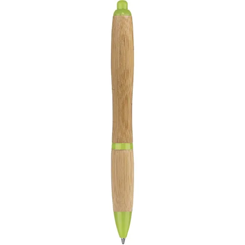 BAMBOO, METAL AND PLASTIC BALLPOINT PEN