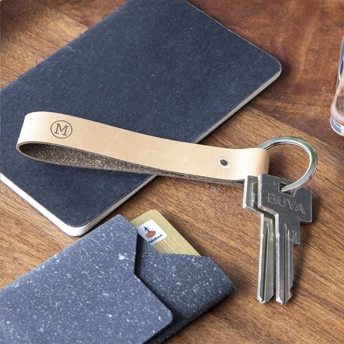 Recycled Leather Keyring Recycled Leather Keyring