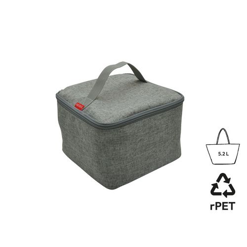 Insulated bento bag 'Sendai', RPET heather grey