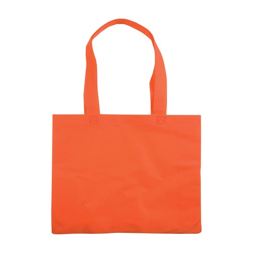 Bolsa de tejido sin tejer termosoldado, asas largas y fuelle Bolsa de tejido sin tejer termosoldado, asas largas y fuelle