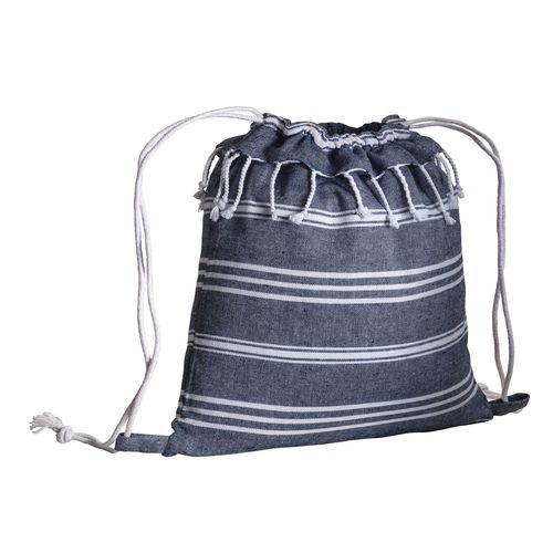 180 g/m2 cotton fouta backpack with drawstring closure 180 g/m2 cotton fouta backpack with drawstring closure