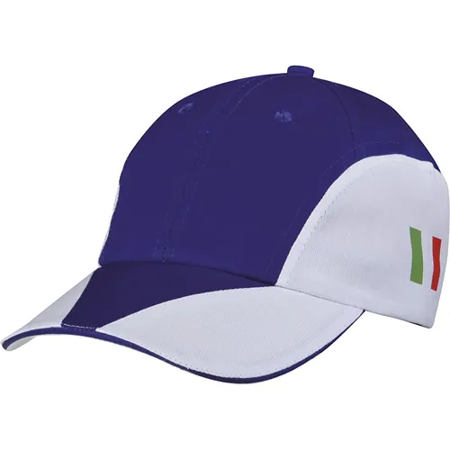CASQUETTE 8 PANNEAUX BICOLOR SANDWICH EN 100% COTON