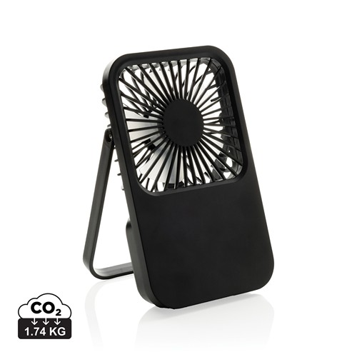 Aervina RCS recycled plastic re-chargeable desk fan Aervina RCS recycled plastic re-chargeable desk fan