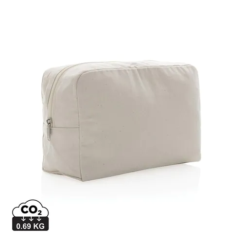 Impact Aware™ 285 gsm rcanvas toiletry bag undyed Impact Aware™ 285 gsm rcanvas toiletry bag undyed