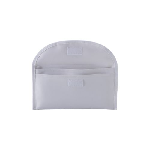 600D polyester document pouch with two pockets and velcro closure