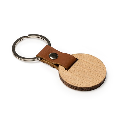 Keychain in faux leather. Darmstadtio