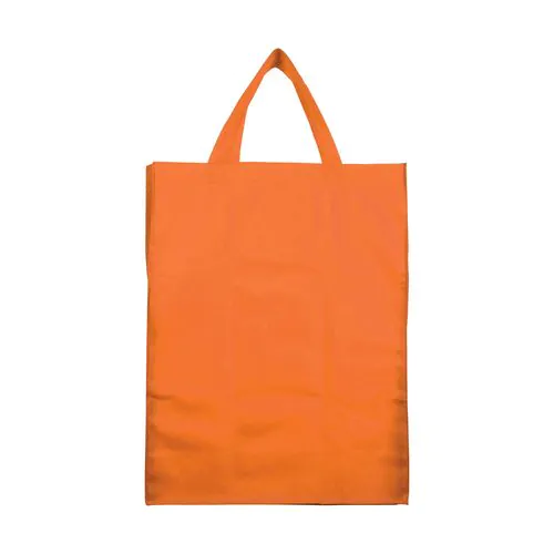 80 g/m2 non-woven fabric foldable shopping bag with gusset and short handles 80 g/m2 non-woven fabric foldable shopping bag with gusset and short handles