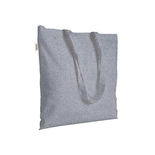 Borsa shopper a tinta unita in cotone riciclato da 280 g/m2