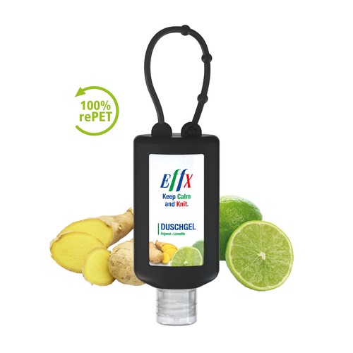 Shower Gel Ginger-Lime, 50 ml Bumper (black), Body Label Shower Gel Ginger-Lime, 50 ml Bumper (black), Body Label