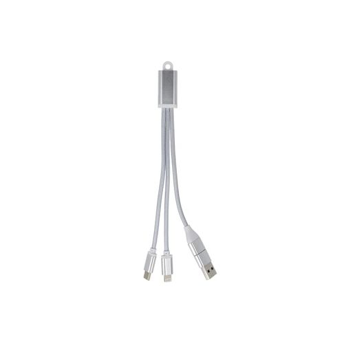 2-in-1 Charging Cable USB-A/C to USB-C & Lightning Aluminium 2-in-1 Charging Cable USB-A/C to USB-C & Lightning Aluminium